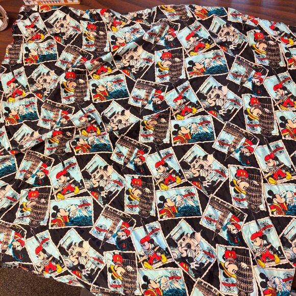 Mickey World Tour Epcot World Showcase Postcard 30" scarf - Picture 6 of 6